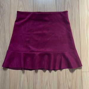 Purpley Red Mini Skirt